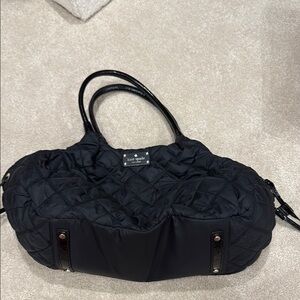 Kate Spade Black Quilted Diaper Bag